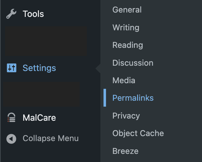 Permalinks navigation